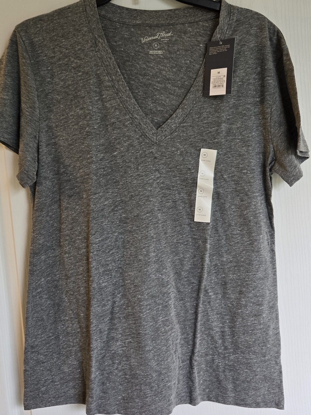 Universal Thread Gray V-Neck Short Sleeve Tee